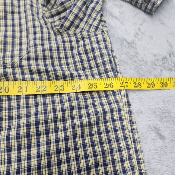 Polo Sports Sportsman Ralph Lauren Men's Yellow Blue Plaid Button Up Size XL - Picture 10 of 13